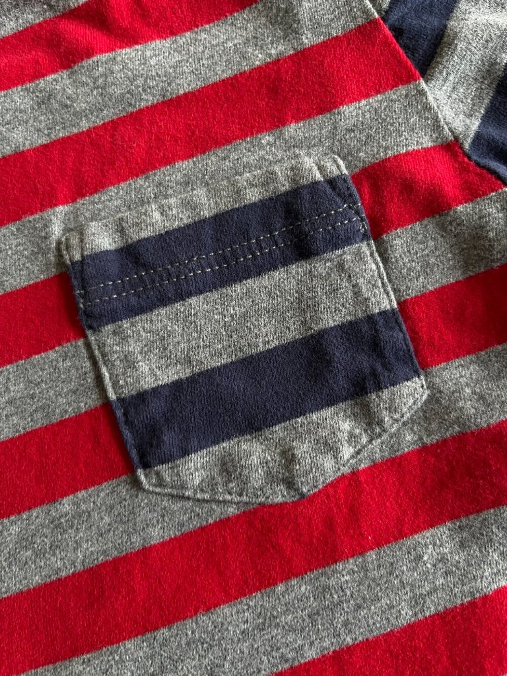 Hanna Andersson red stripe shirt 120 - Picture 4 of 7